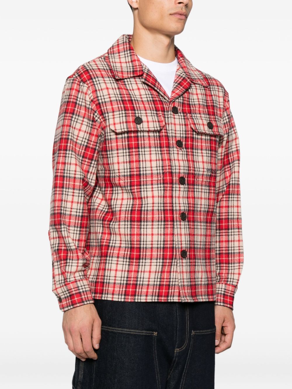 Emporio Armani Checked wool shirt Emporio Armani