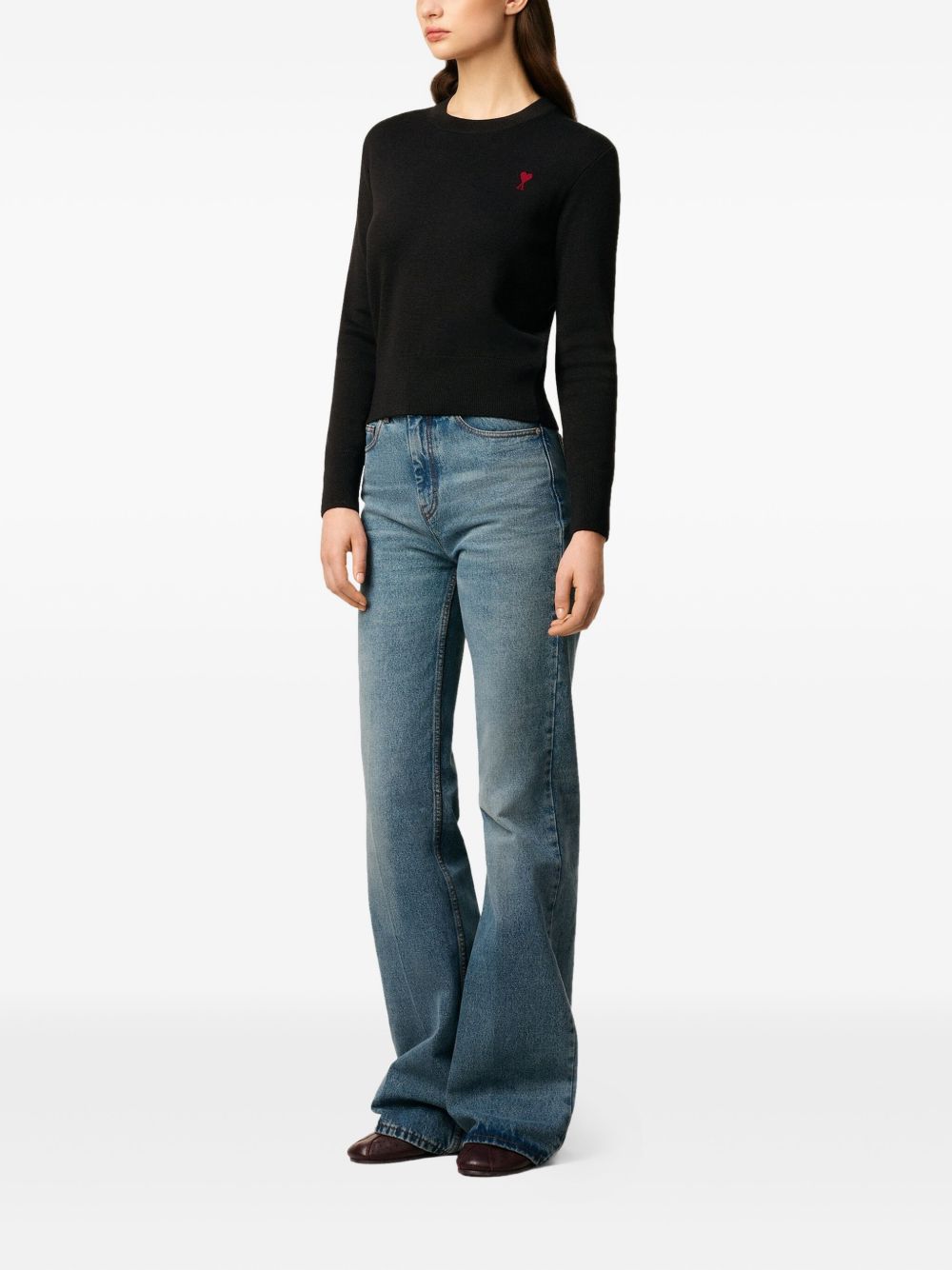 Ami Paris Sweaters Black Ami Paris
