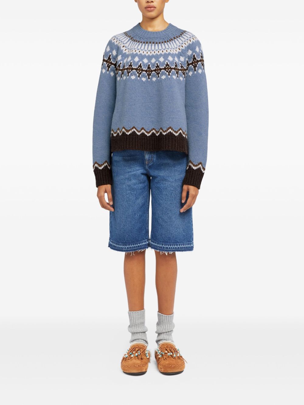 Alanui Sweaters Clear Blue Alanui