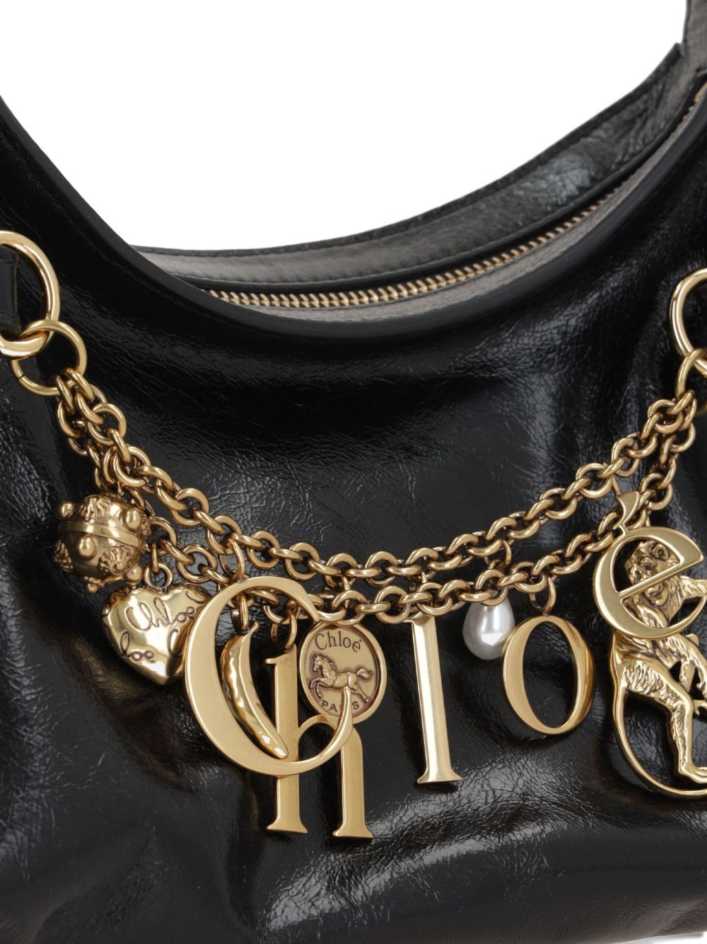 Chloé Charms hobo bag in shiny leather Chloé