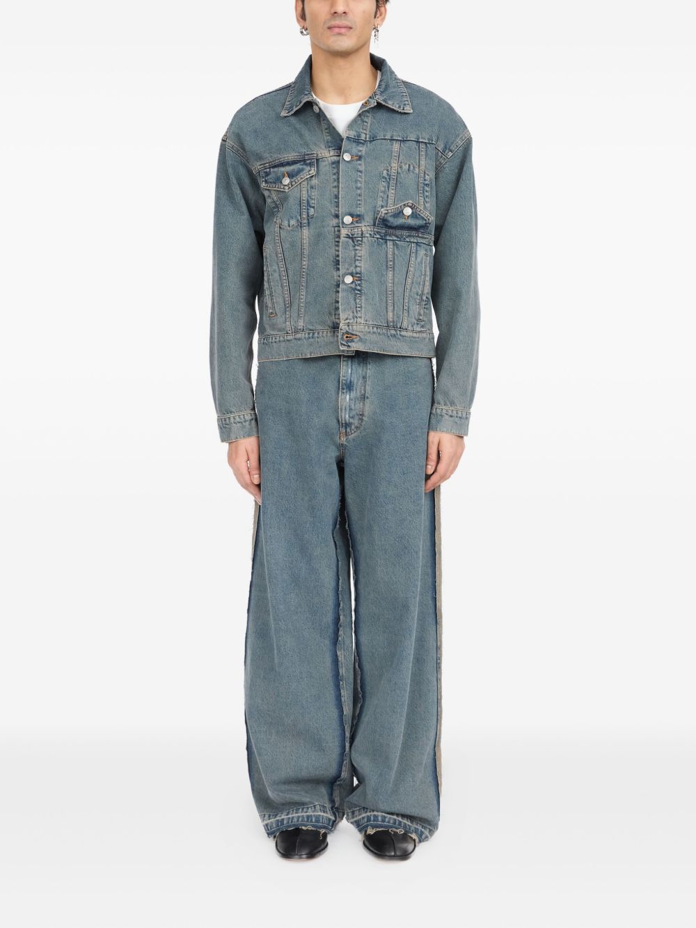 MM6 Maison Margiela Coats Clear Blue MM6 Maison Margiela