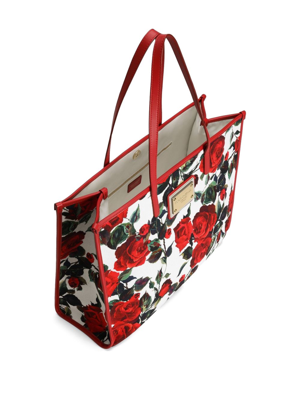 Dolce & Gabbana Large rose-print shoulder bag Dolce & Gabbana