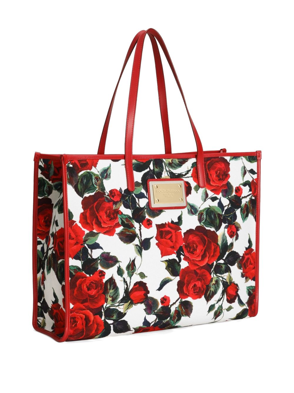 Dolce & Gabbana Large rose-print shoulder bag Dolce & Gabbana