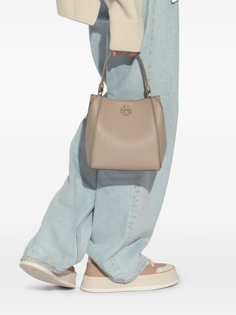 Tory Burch Mcgraw small leather bucket bag Tory Burch