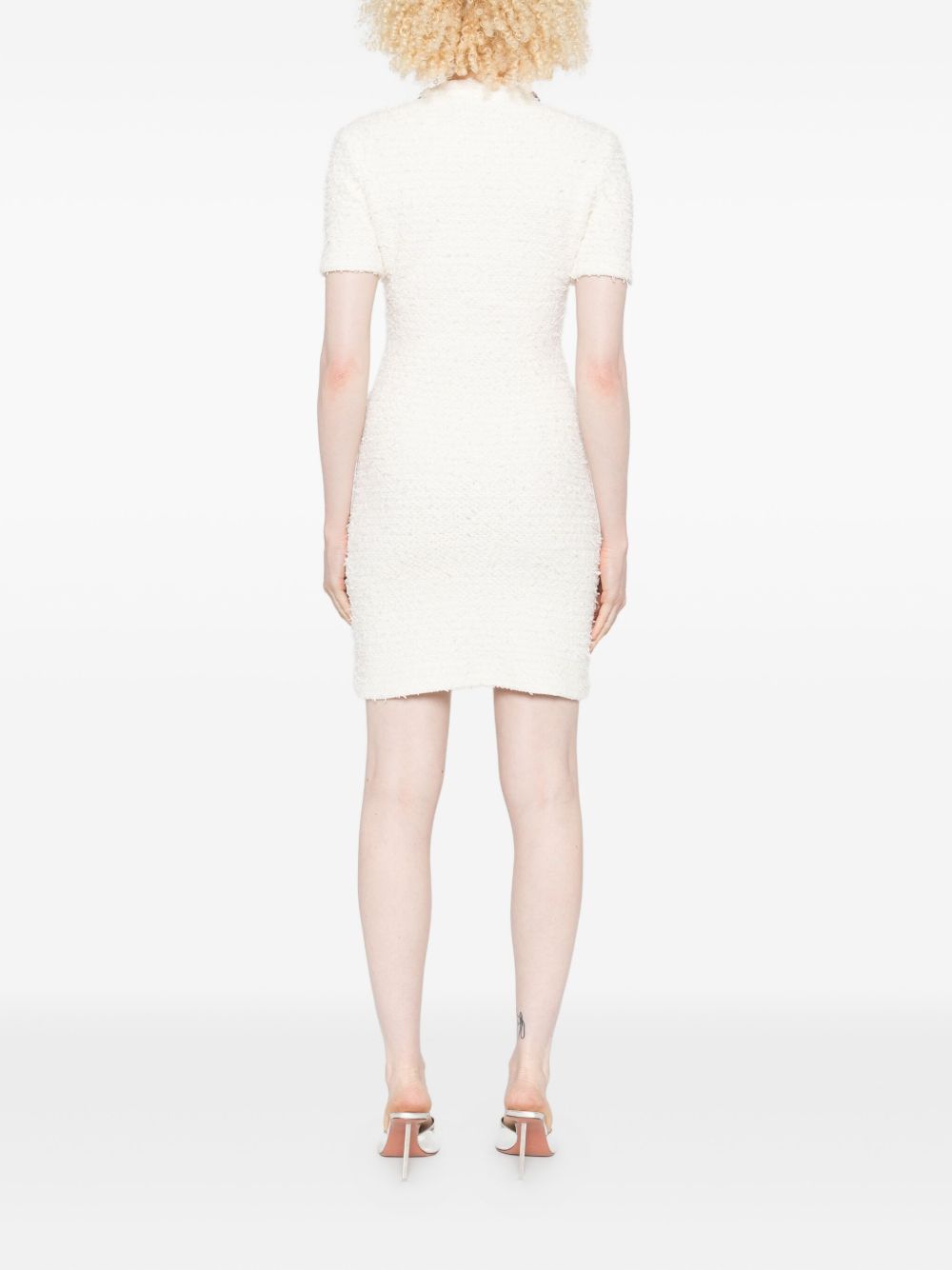 Self-Portrait Embellished button-detailed mini dress Self-Portrait