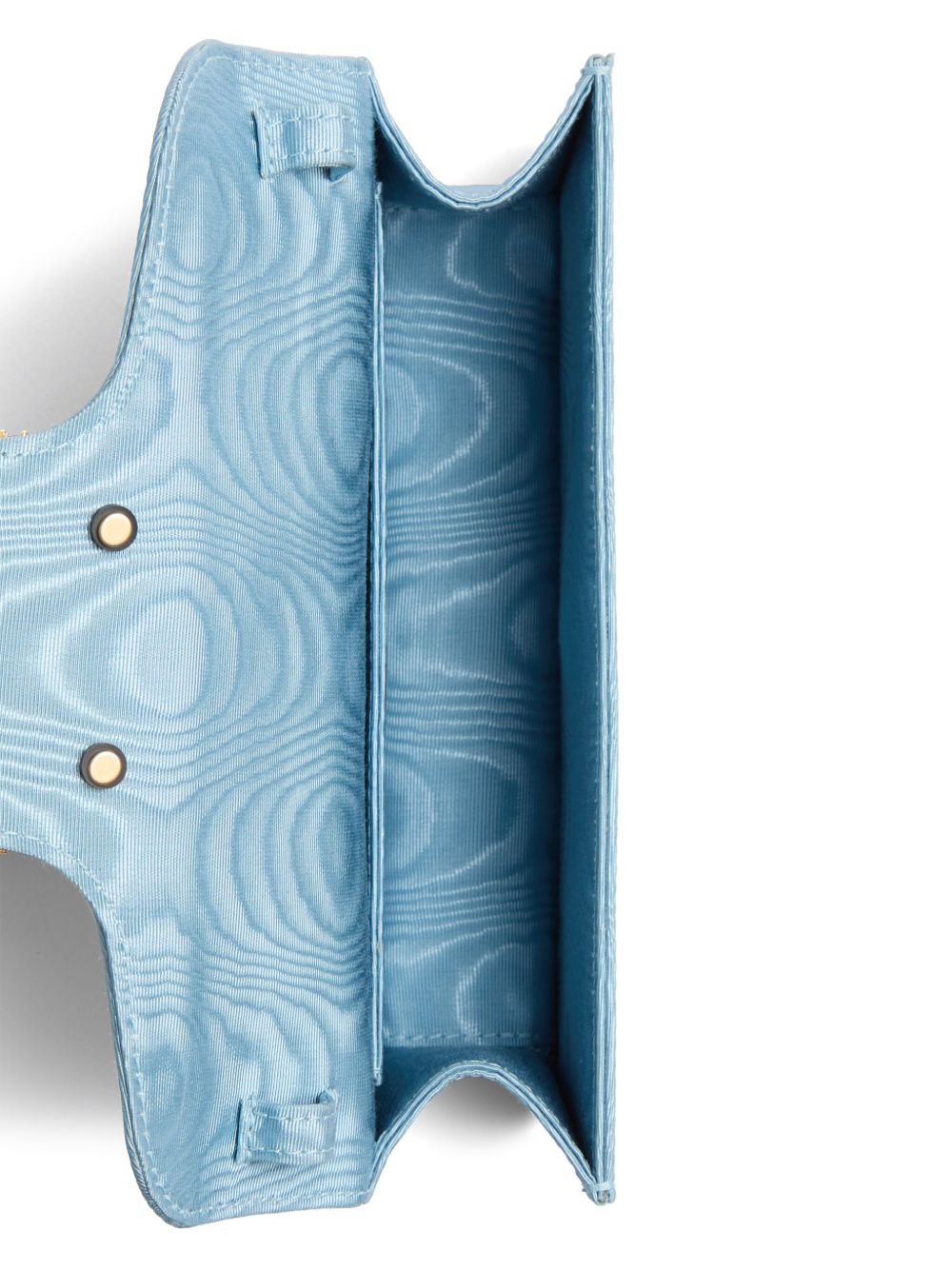 Valentino Garavani Locò Moiré Fabric Clutch with Jewel Logo Valentino Garavani