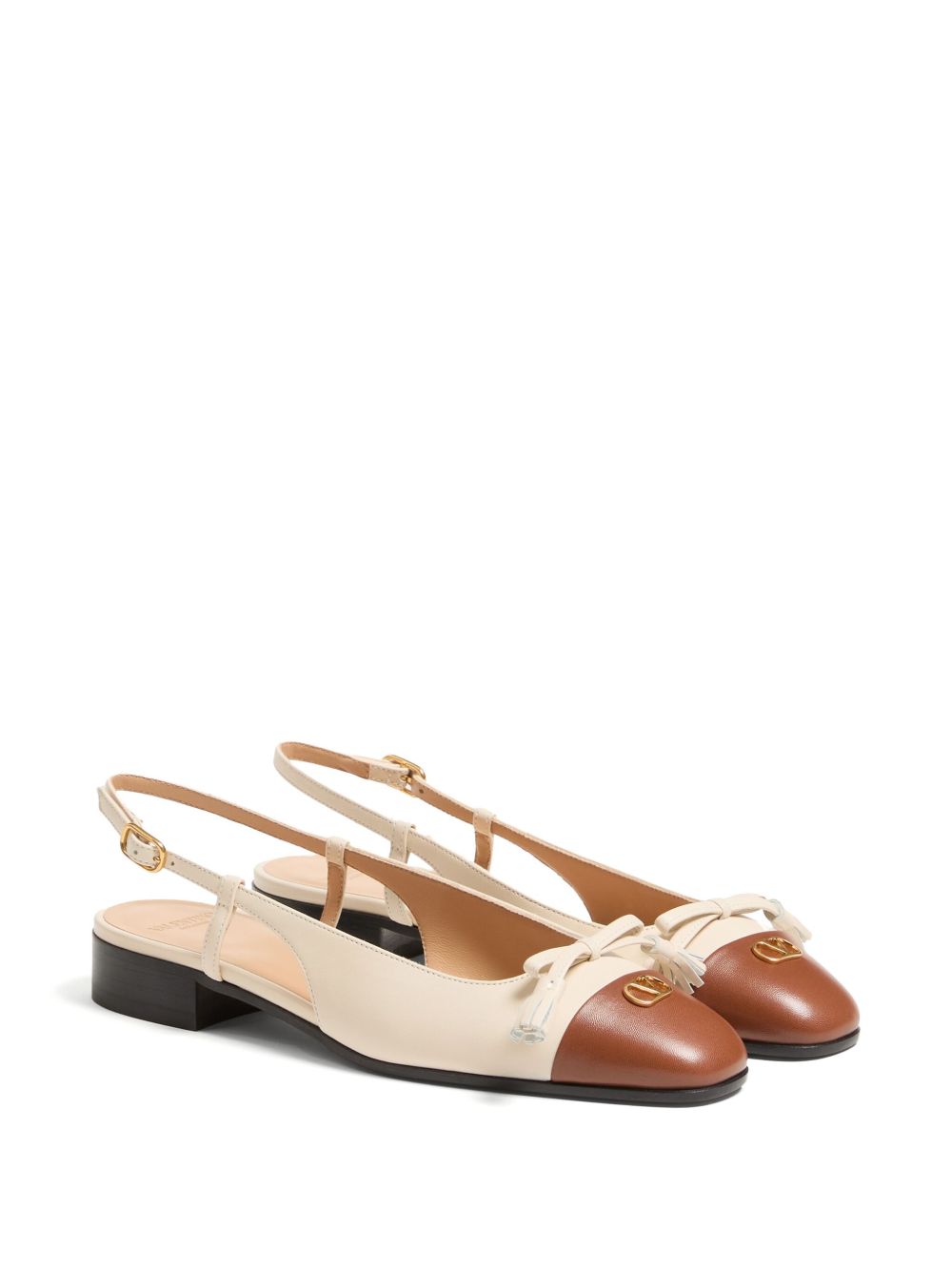 Valentino Garavani Du Roi leather ballet flats Valentino Garavani
