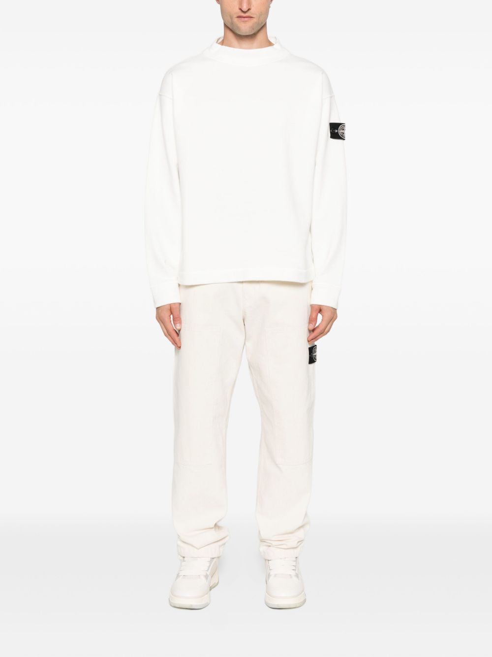 Stone Island Sweaters White Stone Island