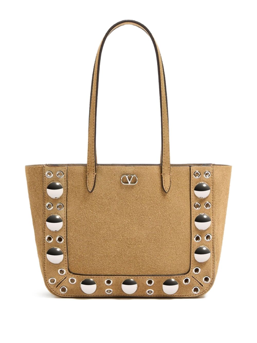 Valentino Garavani Nellcôte Mini Suede Shopping Bag Valentino Garavani