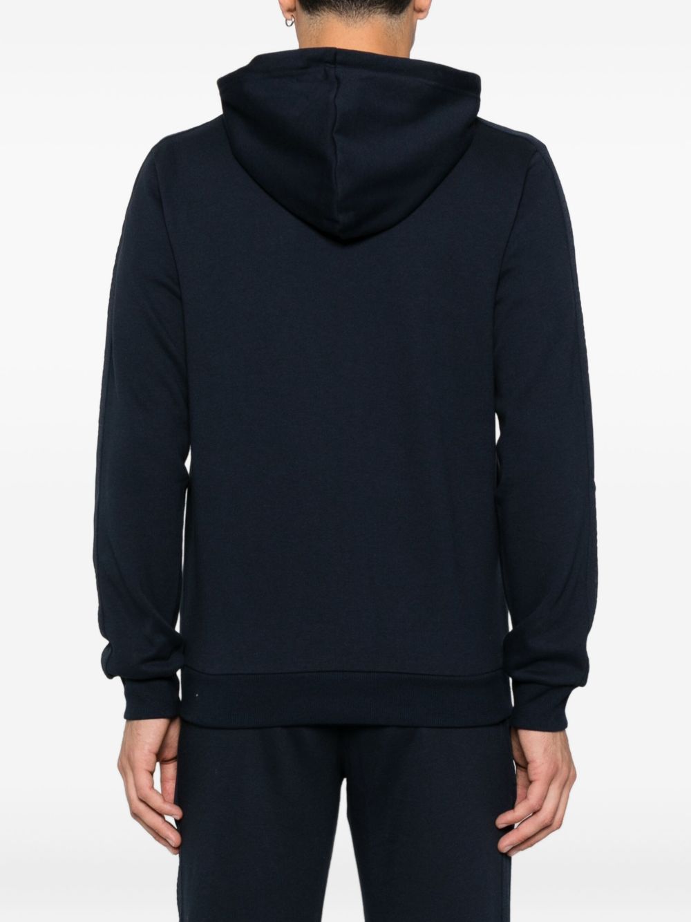 Emporio Armani Logo-detail hooded zip-up sweatshirt Emporio Armani