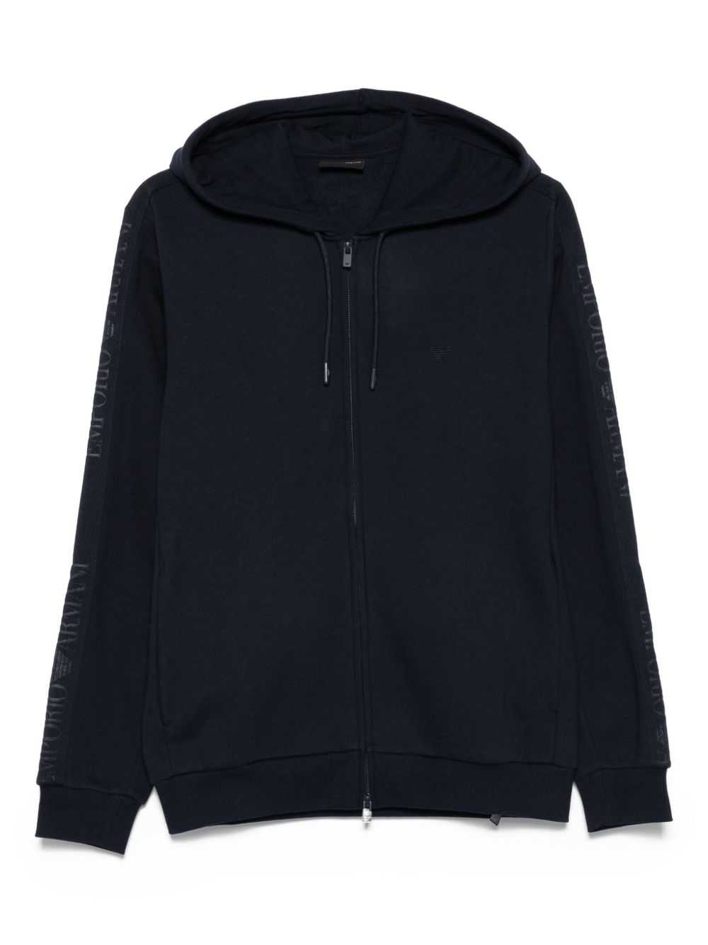 Emporio Armani Logo-detail hooded zip-up sweatshirt Emporio Armani