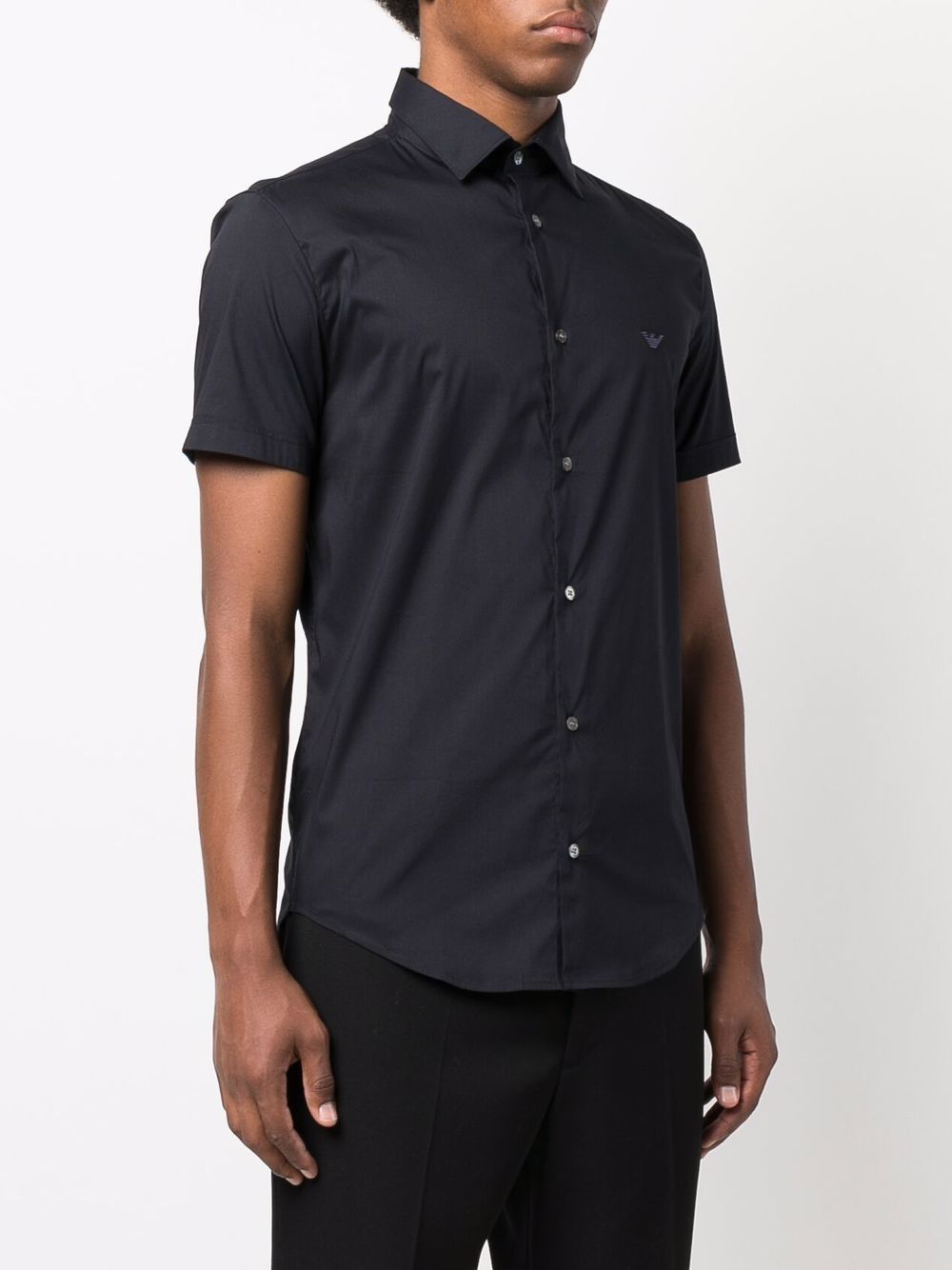 Emporio Armani Logo-embroidered short-sleeved shirt Emporio Armani