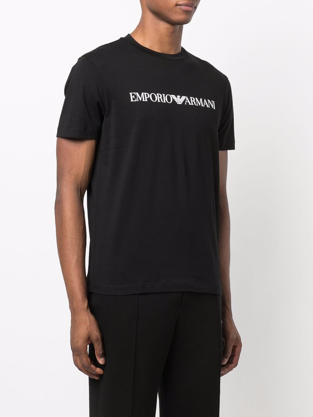 Emporio Armani Pima jersey T-shirt with logo print Emporio Armani
