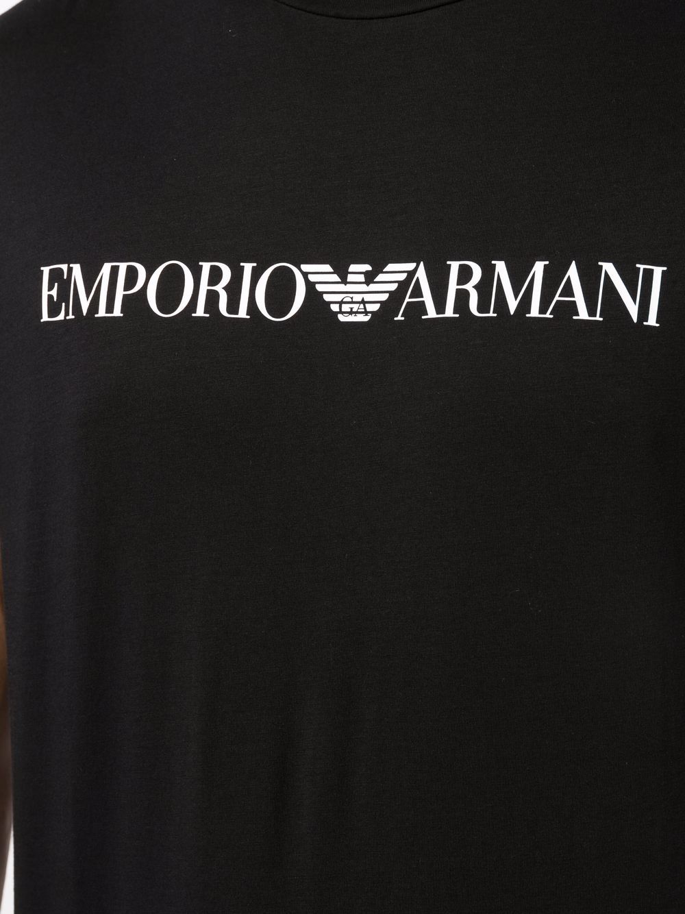 Emporio Armani Pima jersey T-shirt with logo print Emporio Armani