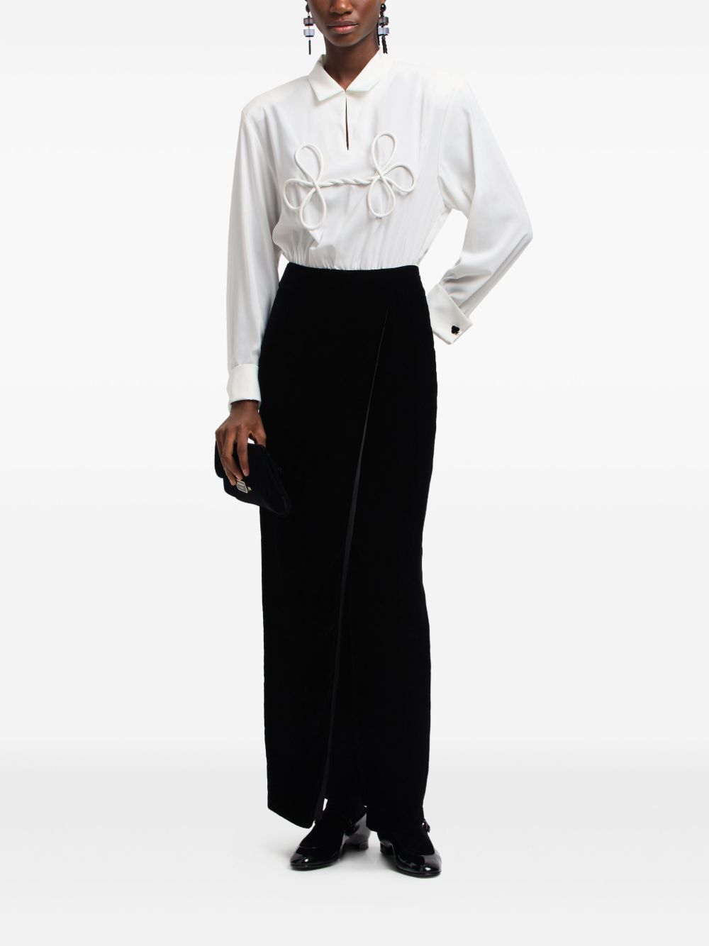 Emporio Armani ASV Jeu de Cartes Velvet Two-Piece Dress Emporio Armani