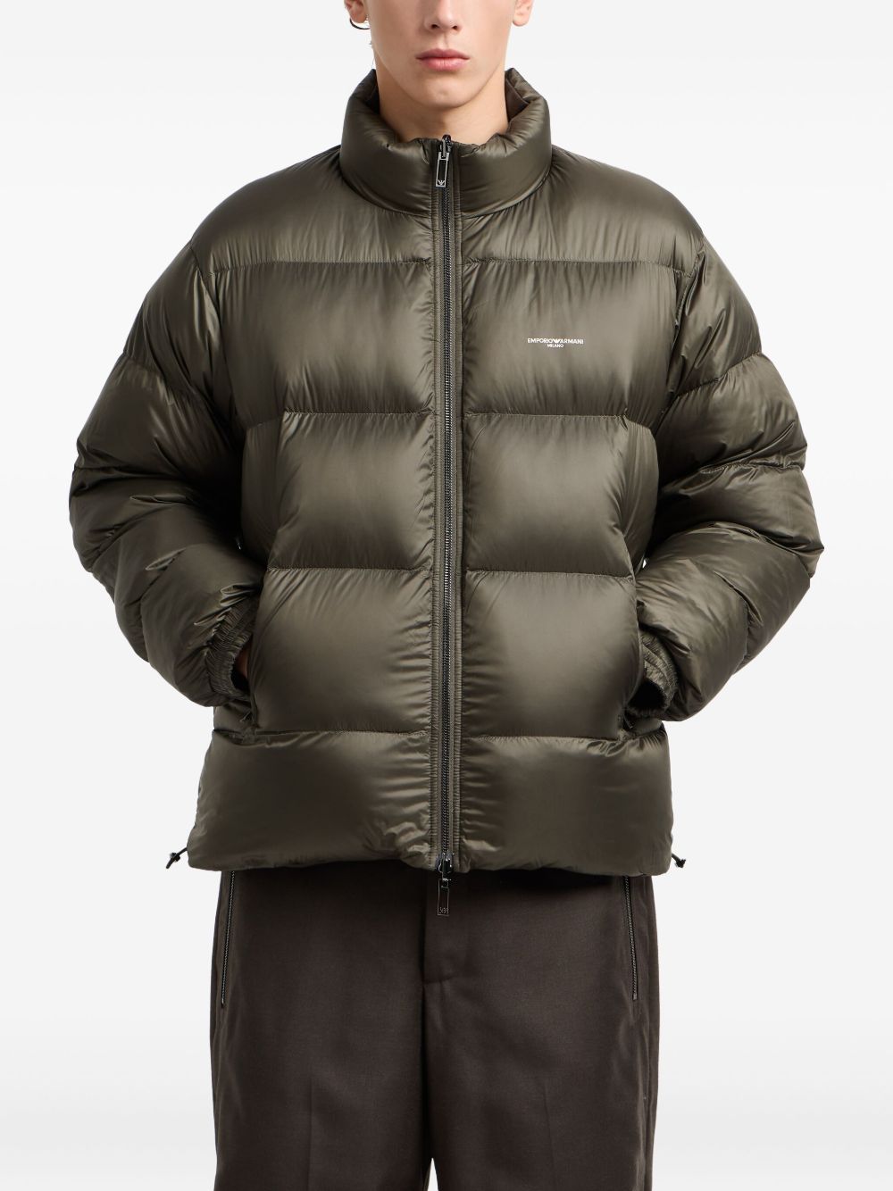 Emporio Armani Reversible high-neck padded jacket Emporio Armani