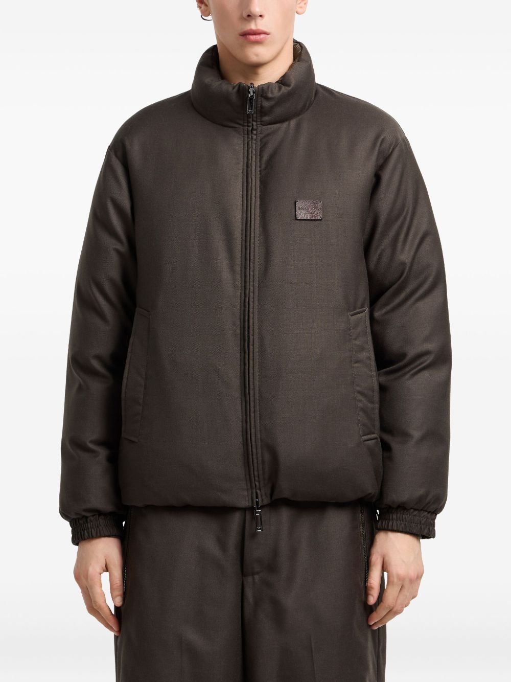 Emporio Armani Reversible high-neck padded jacket Emporio Armani