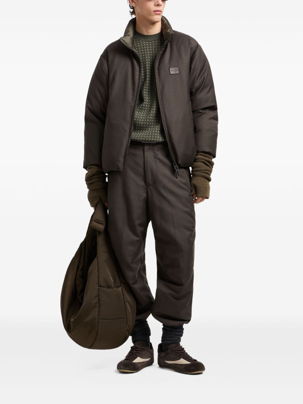 Emporio Armani Reversible high-neck padded jacket Emporio Armani