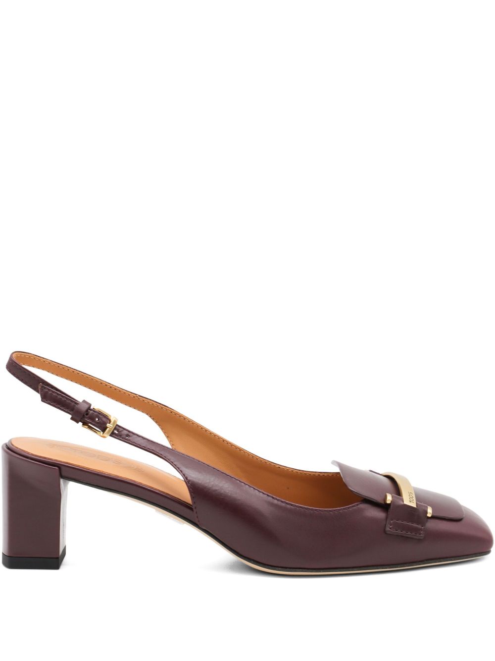 Tod's Barretta 40 leather slingback pumps Tod'S