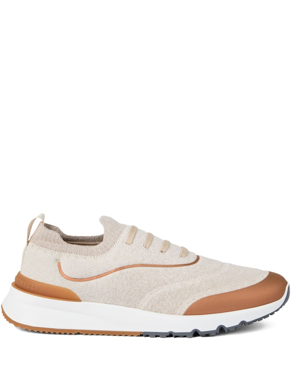 Brunello Cucinelli Techno cotton knit runners Brunello Cucinelli