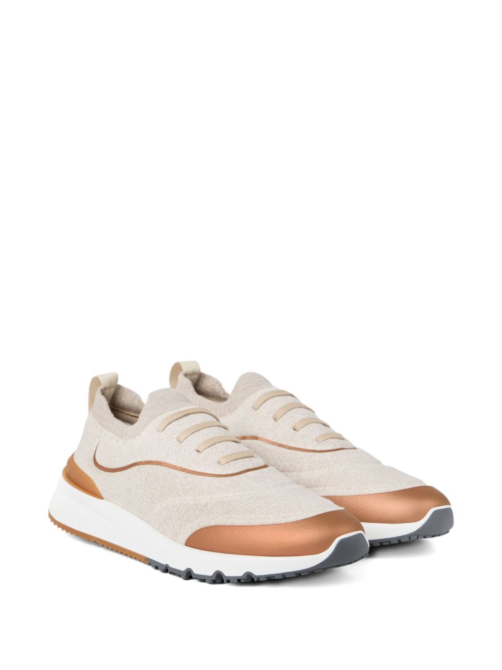 Brunello Cucinelli Techno cotton knit runners Brunello Cucinelli