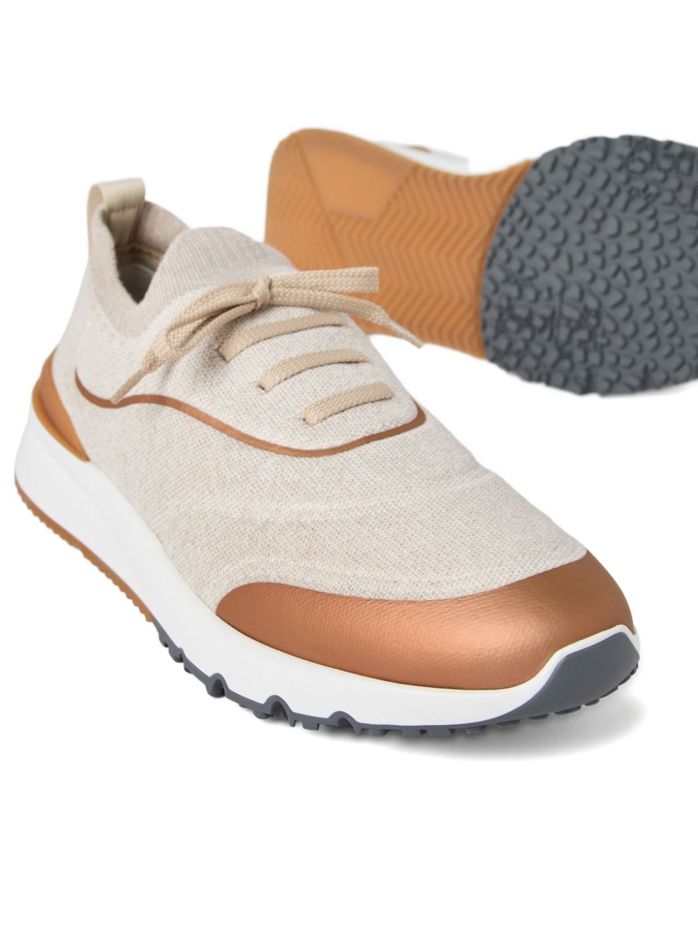 Brunello Cucinelli Techno cotton knit runners Brunello Cucinelli