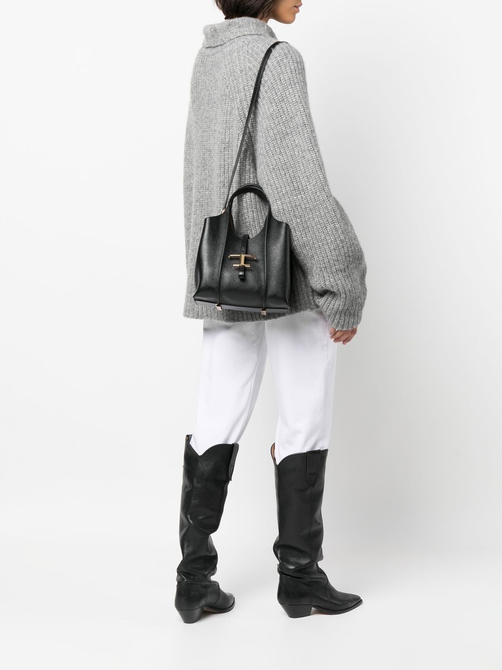 Tod's T Timeless Mini Leather Shopping Bag Tod'S