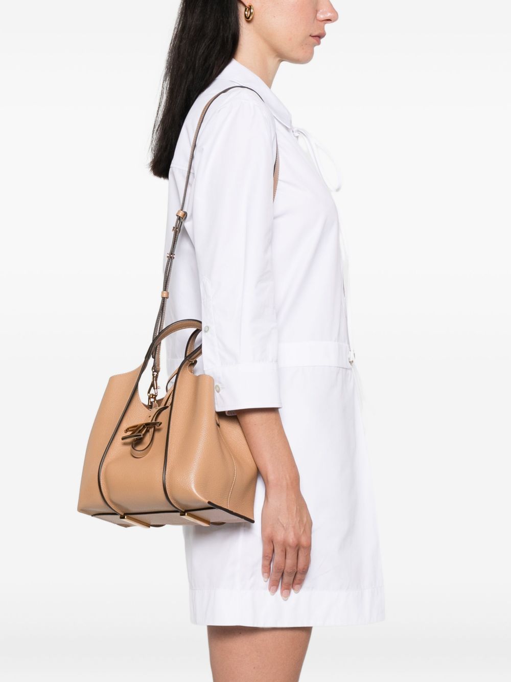 Tod's T Timeless Mini Leather Shopping Bag Tod'S