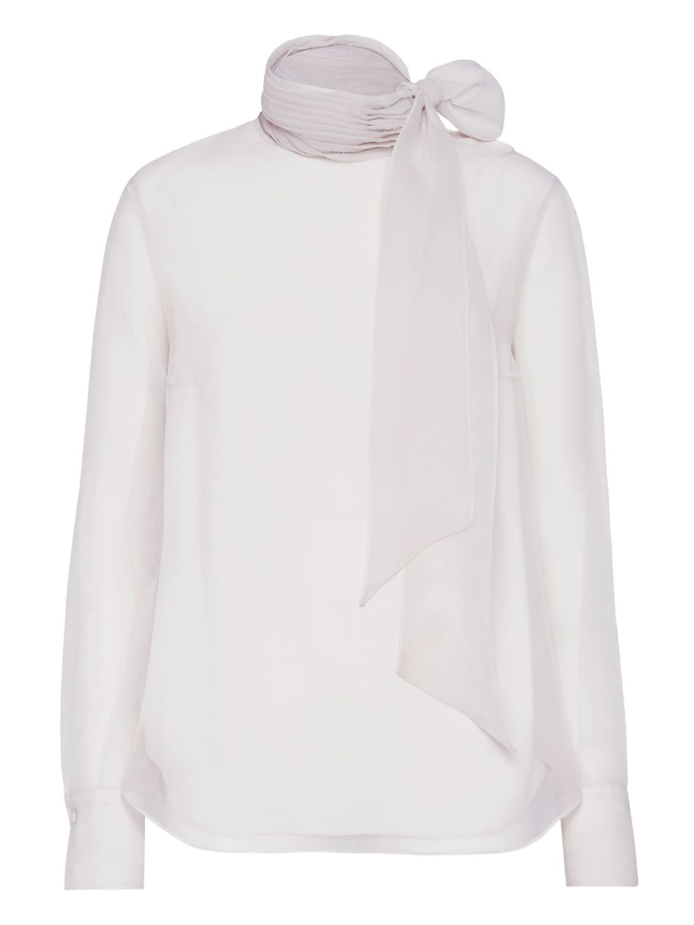 Brunello Cucinelli Pussybow silk blouse Brunello Cucinelli