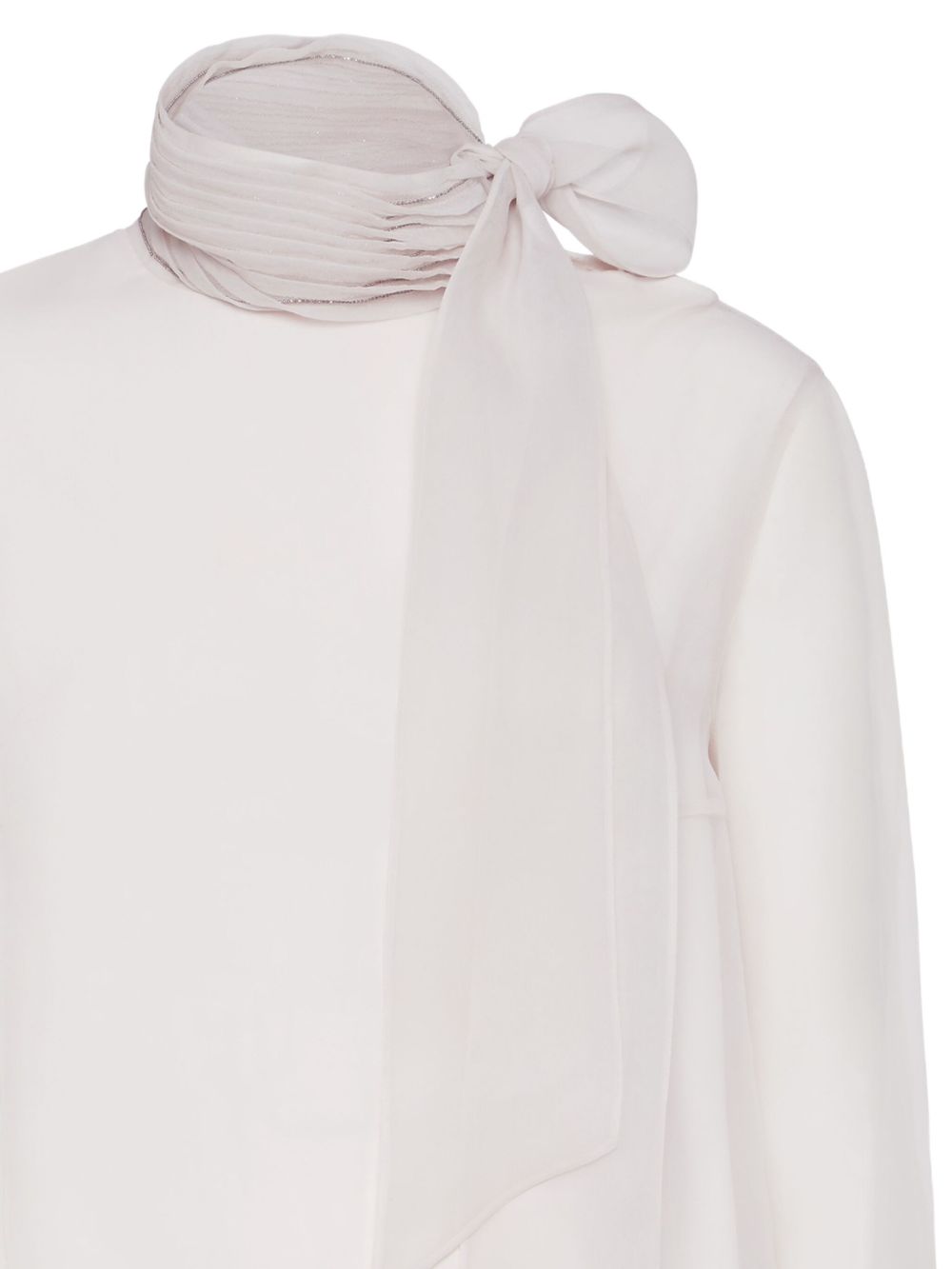 Brunello Cucinelli Pussybow silk blouse Brunello Cucinelli
