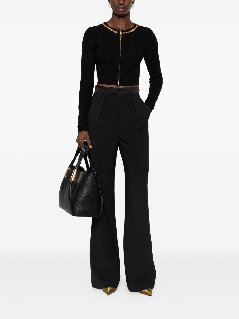 Elisabetta Franchi Trousers Black Elisabetta Franchi