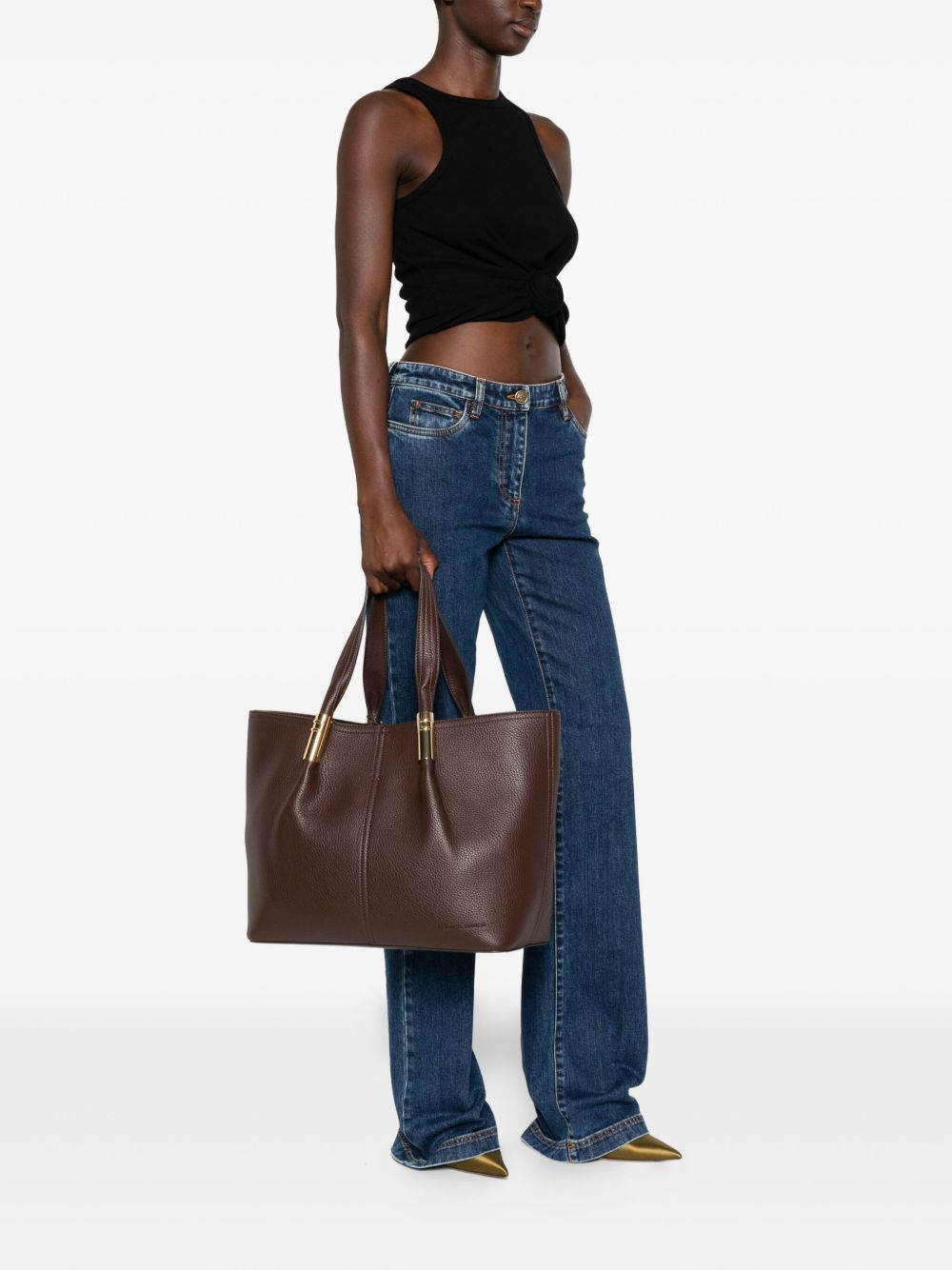 Elisabetta Franchi Large tote with logo details Elisabetta Franchi