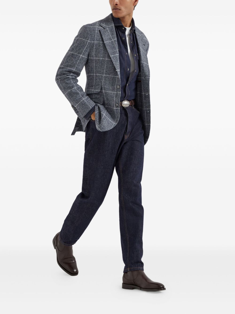Brunello Cucinelli Jackets Blue Brunello Cucinelli