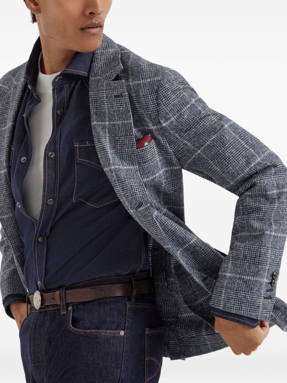 Brunello Cucinelli Jackets Blue Brunello Cucinelli