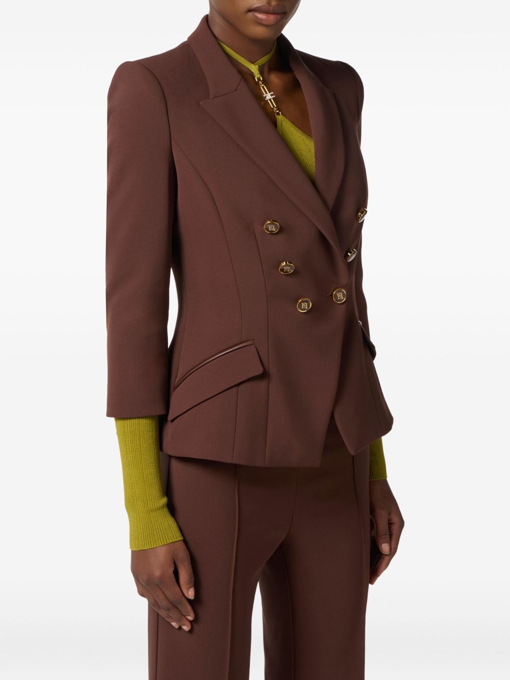 Elisabetta Franchi Jackets Brown Elisabetta Franchi