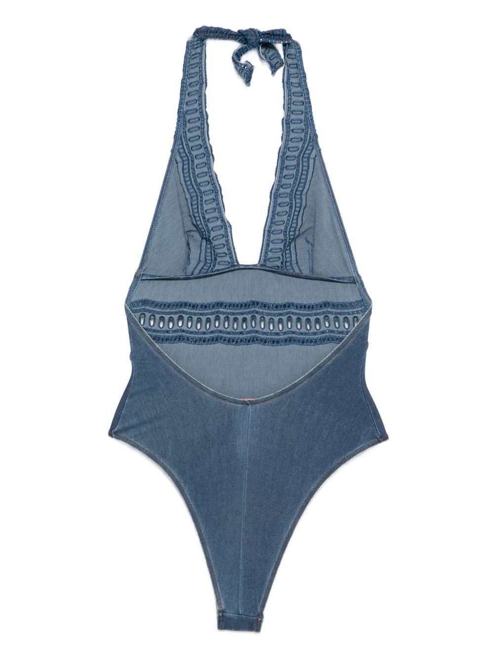 Ermanno Scervino Crochet-lace halter swimsuit Ermanno Scervino