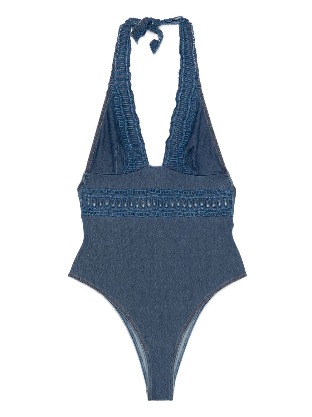 Ermanno Scervino Crochet-lace halter swimsuit Ermanno Scervino