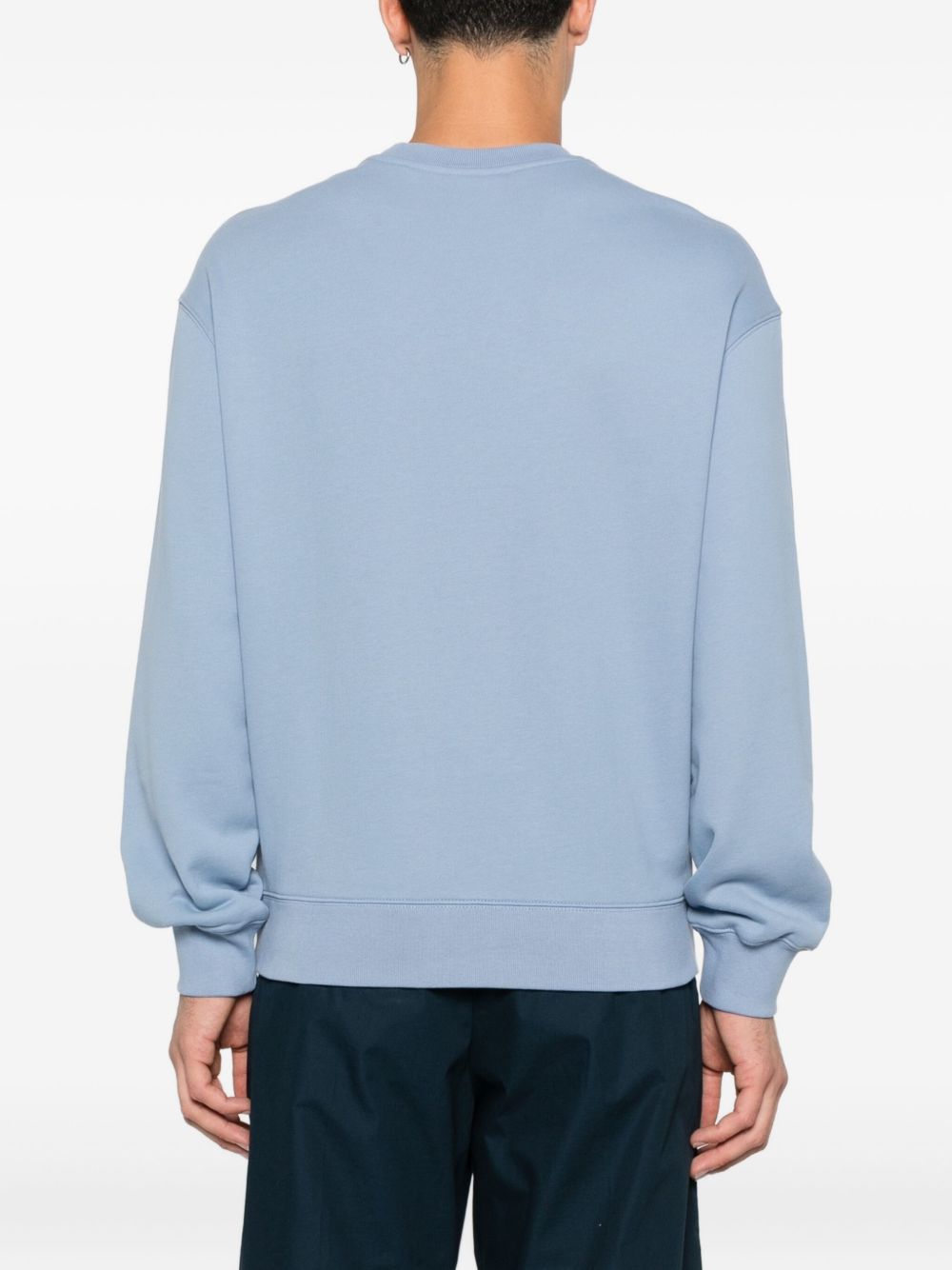 Maison Kitsuné Fox-embroidered cotton sweatshirt Maison Kitsuné