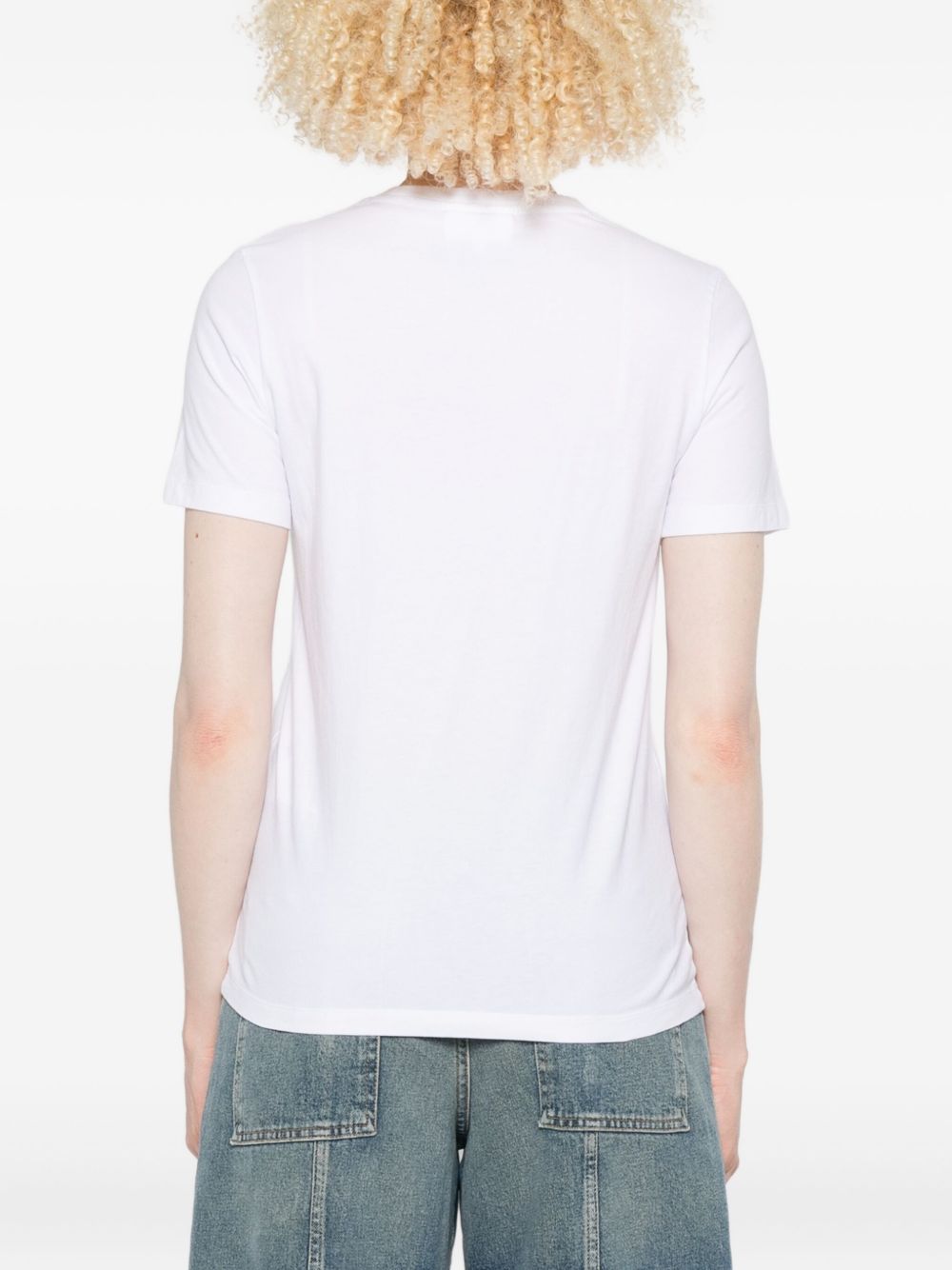 Maison Kitsuné Standing Fox T-shirt with embroidery Maison Kitsuné