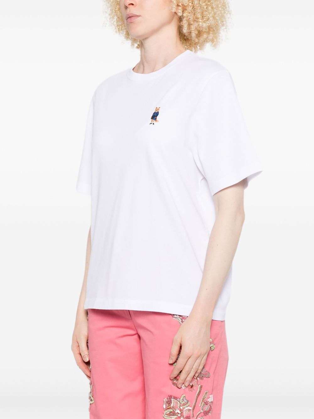 Maison Kitsuné Dressed Fox T-shirt with embroidery Maison Kitsuné
