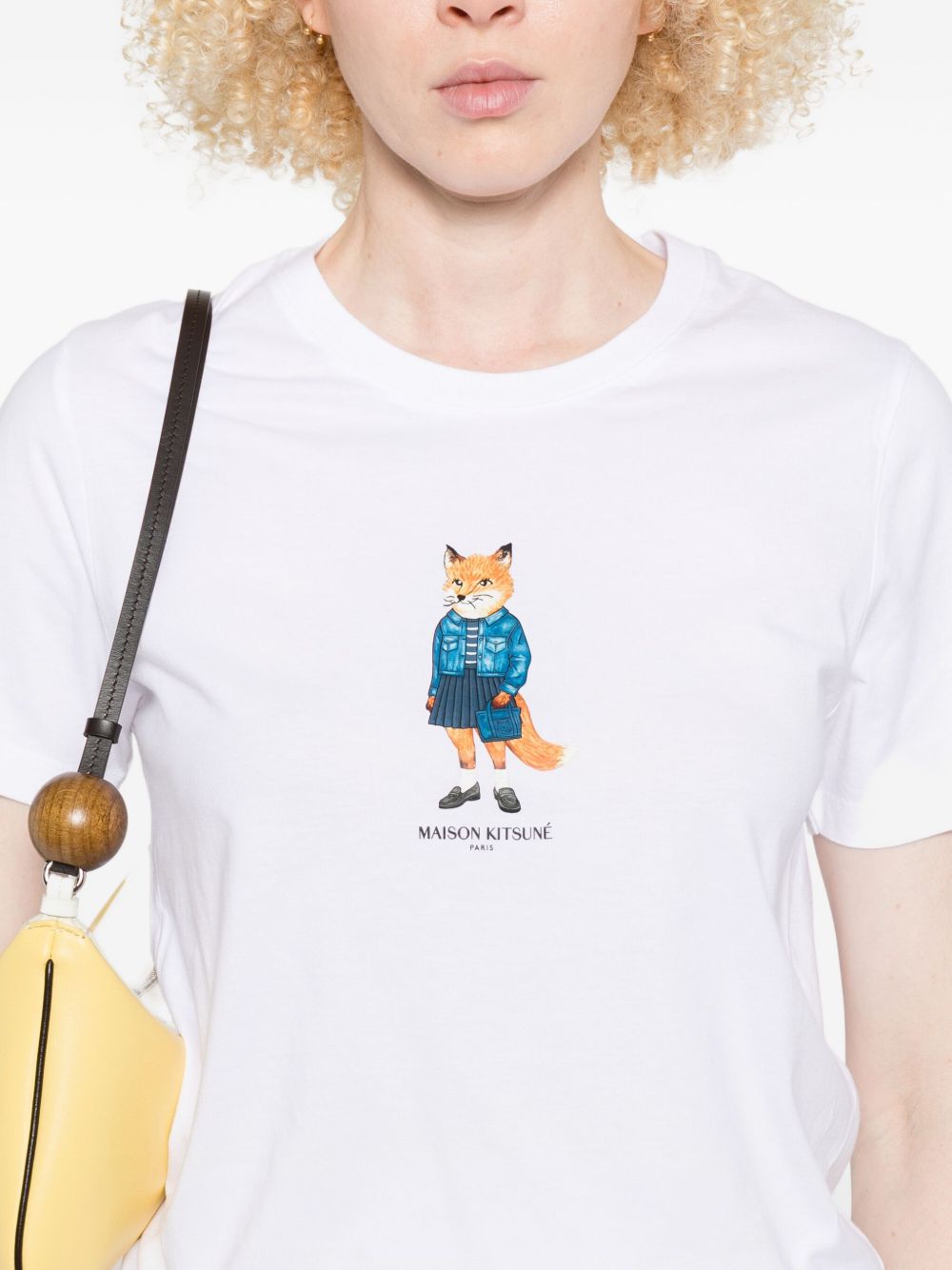Maison Kitsuné Dressed Fox print cotton T-shirt Maison Kitsuné