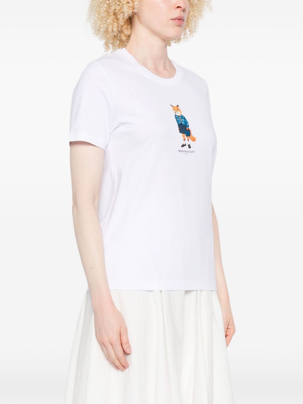Maison Kitsuné Dressed Fox print cotton T-shirt Maison Kitsuné