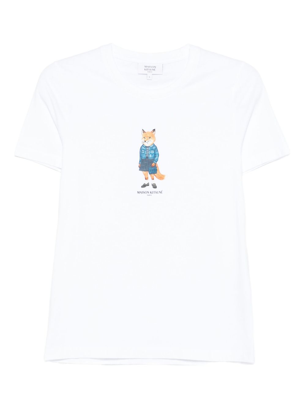 Maison Kitsuné Dressed Fox print cotton T-shirt Maison Kitsuné