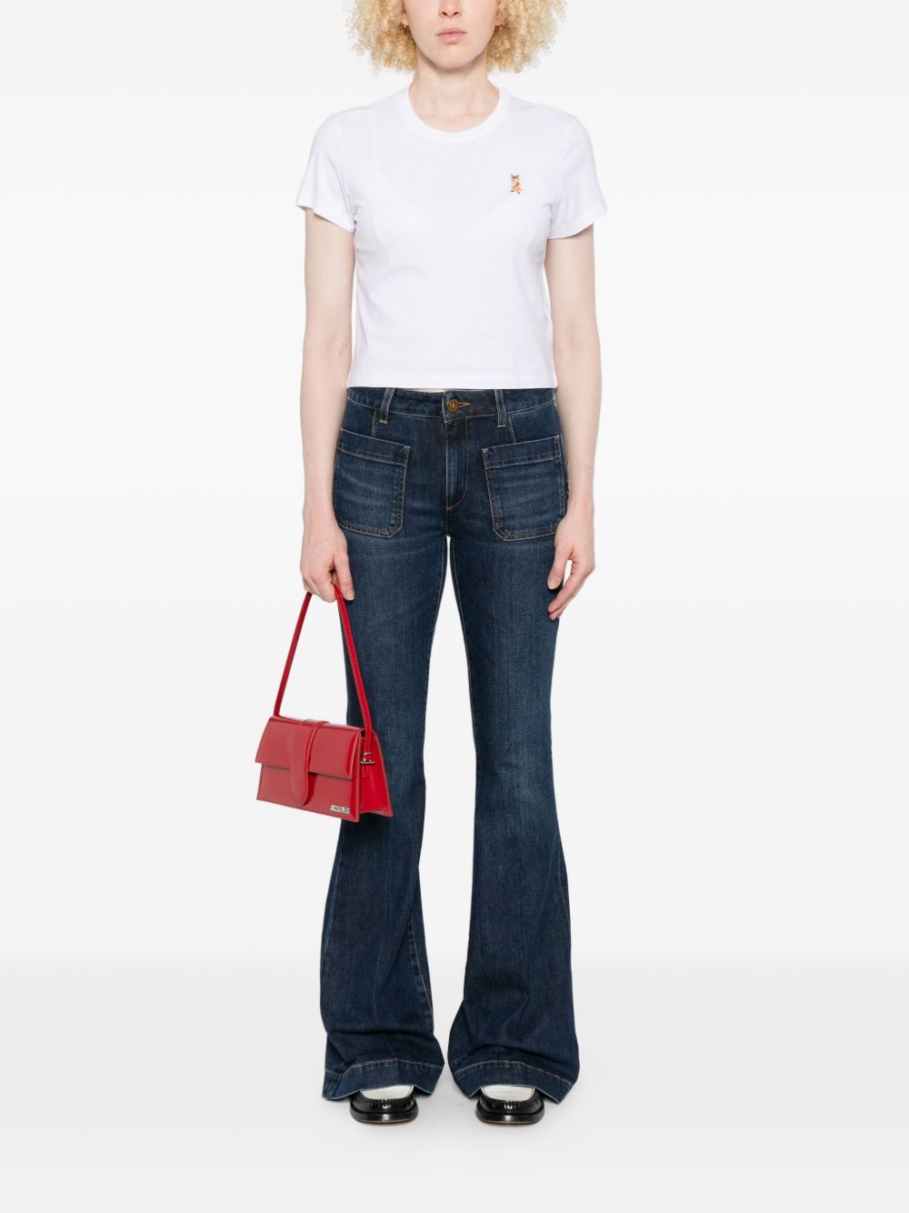 Maison Kitsuné Lady Fox Baby top with embroidery Maison Kitsuné