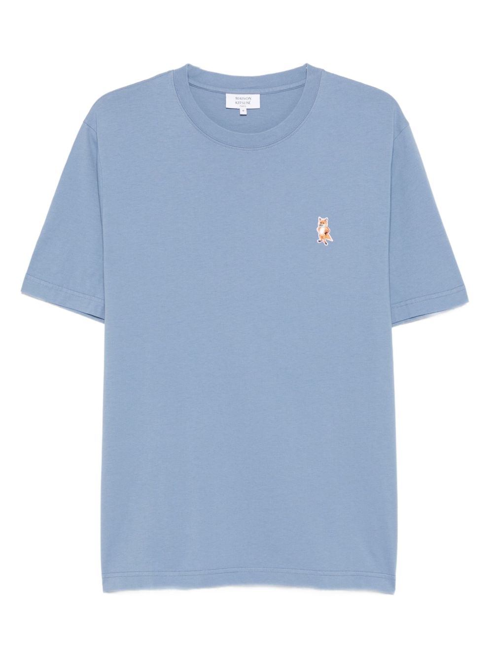 Maison Kitsuné Standing Fox-embroidered cotton T-shirt Maison Kitsuné