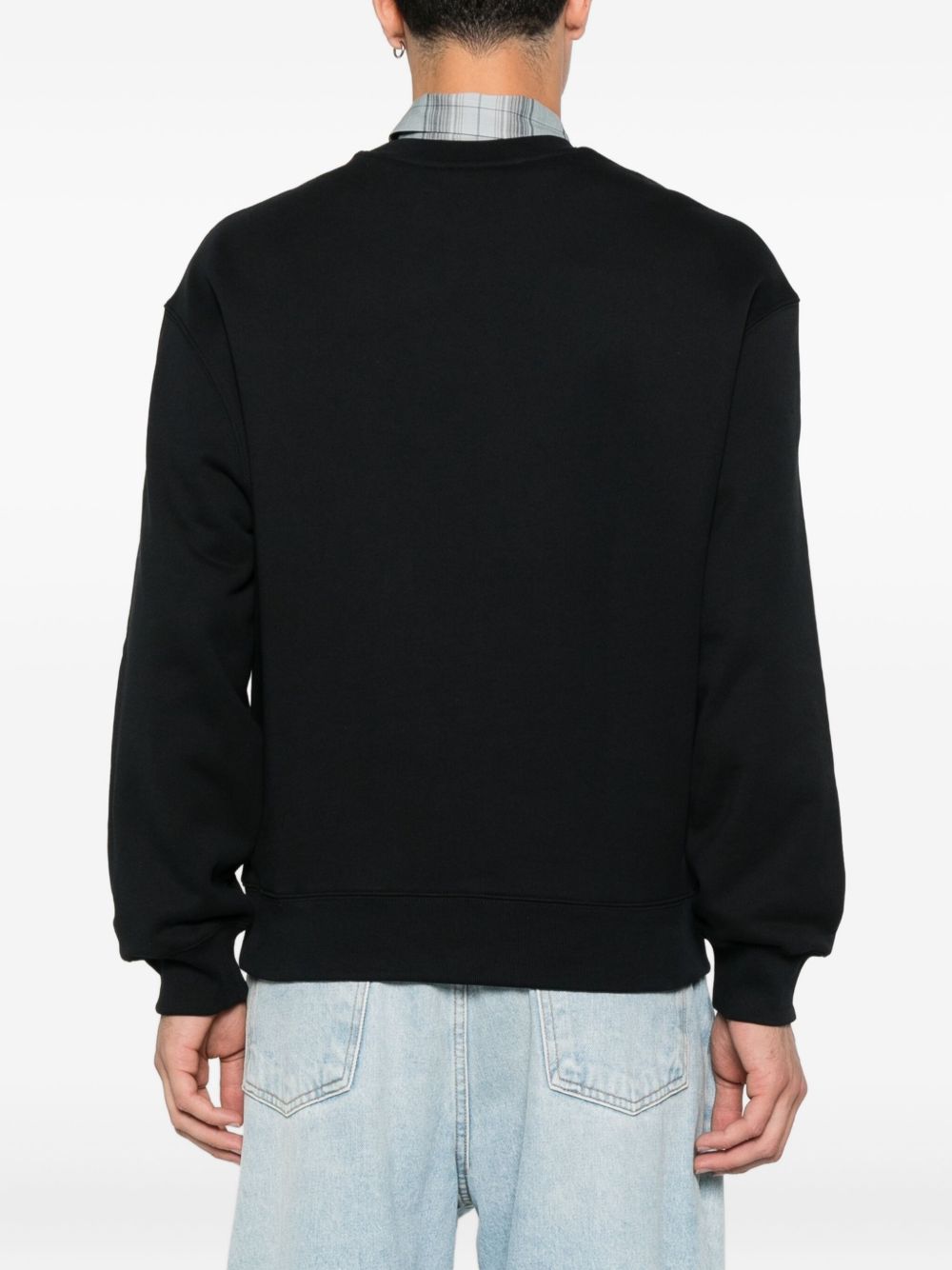 Maison Kitsuné Fox-embroidered cotton sweatshirt Maison Kitsuné