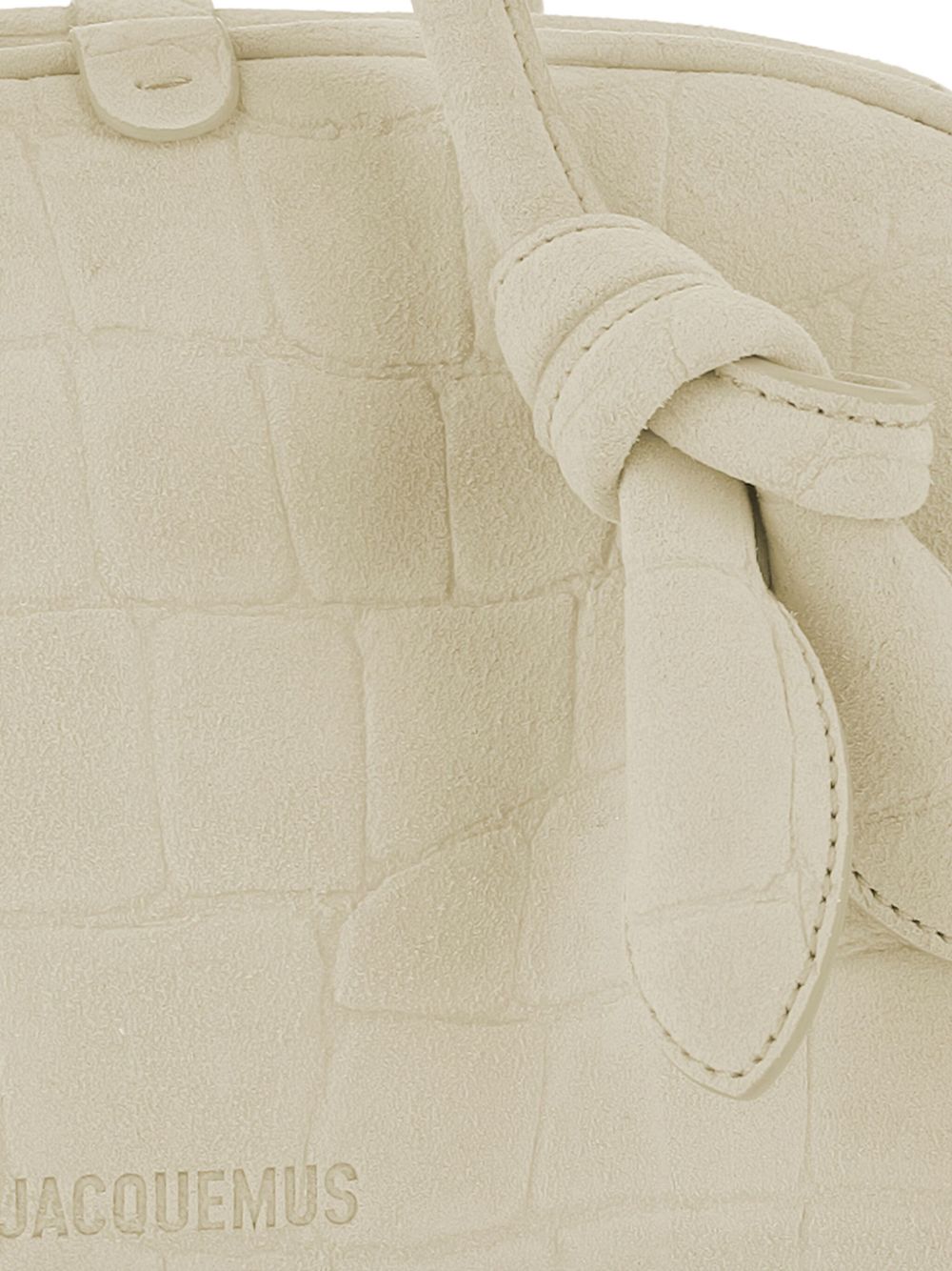 JACQUEMUS The Small Turismo crocodile-effect knotted shoulder bag JACQUEMUS