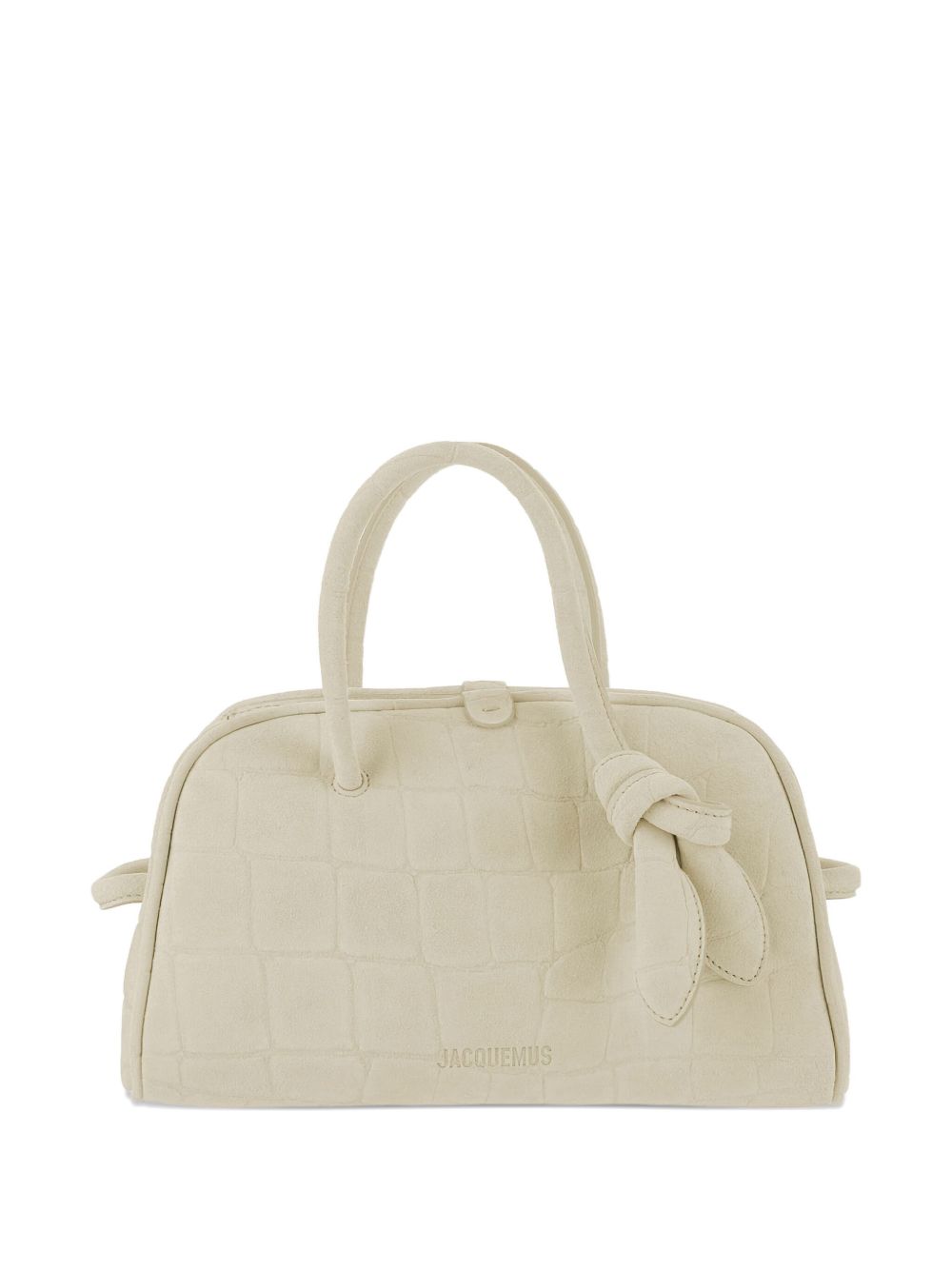 JACQUEMUS The Small Turismo crocodile-effect knotted shoulder bag JACQUEMUS