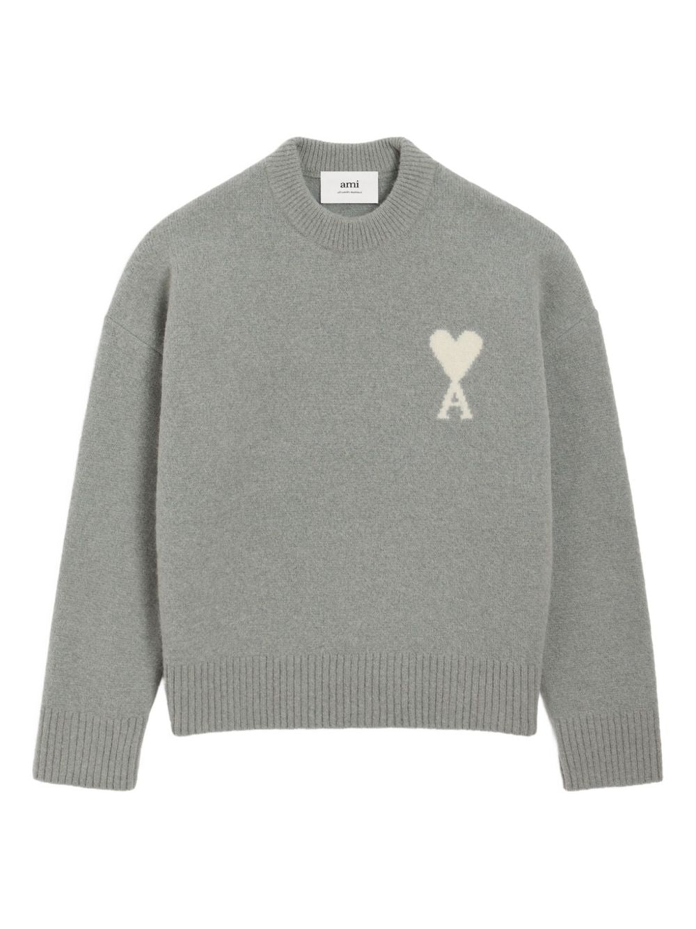 Ami Paris Sweaters Grey Ami Paris