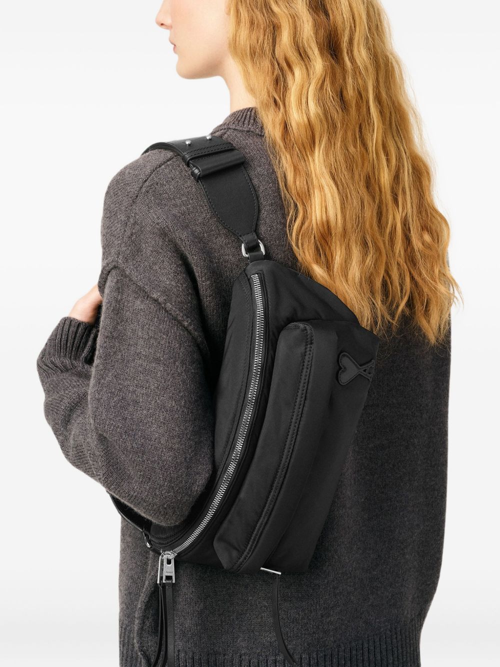 Ami Paris Nylon Canvas Marcel Bumbag Ami Paris